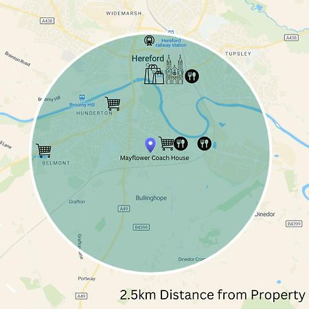 Hereford - Mayflower Coach House, Modern 2 Bedroom Property With Parking, Located South Of Hereford City, Suitable For Small Family, Couple Or Contractors - Sleeps Up To 5 Guests - Hosted By Rentmyhouse Exteriör bild